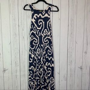 Anthropologie Maeve | navy maxi dress